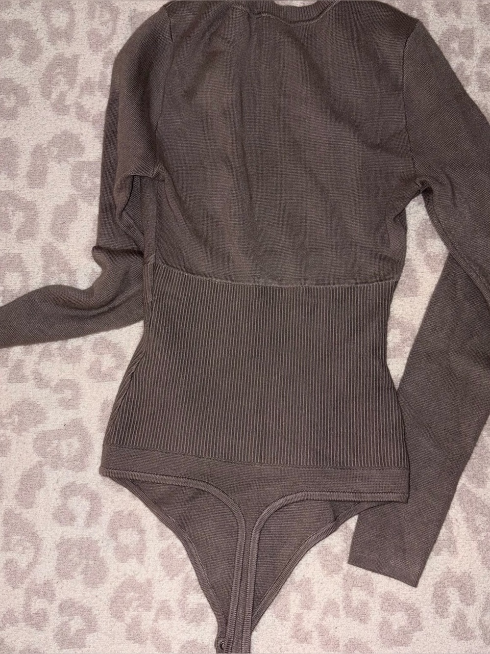 Abercrombie dark gray Bodysuit Sweater M - Picture 5 of 5